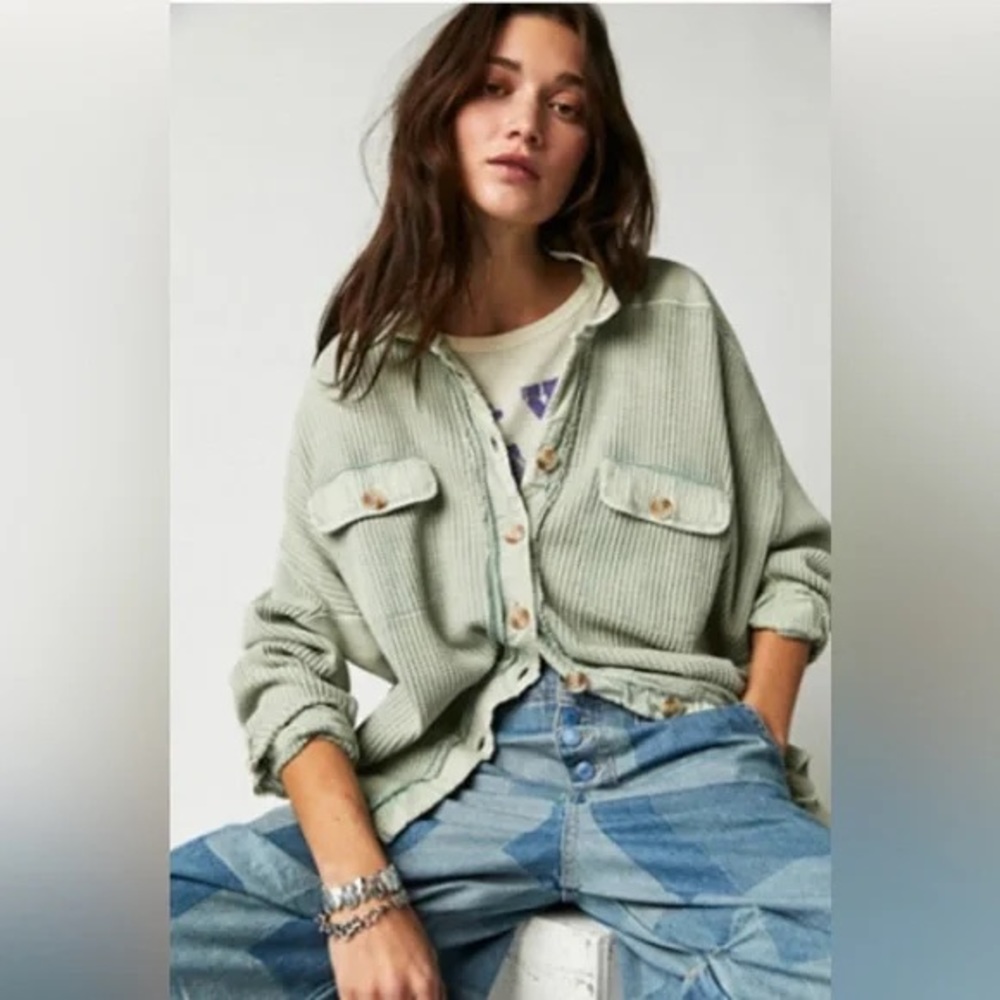 Free People One Scout Jacket Waffle